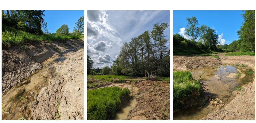 New meandering channel taking shape